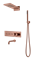 Душевая система с термостатом скрытого монтажа Boheme  Fusion COPPER BRUSHED 131-2-CB брашированная медь 44752