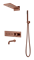Душевая система с термостатом скрытого монтажа Boheme  Fusion 131-2-BRB 44753