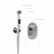 Гигиенический душ скрытого монтажа WasserKRAFT Kammel A111856  хром 24054