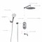Душевая система скрытого монтажа с термостатом Wasserkraft Berkel А174819 24066